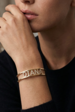 Kişiye Özel İsimli Kelepçe Bileklik 925 Ayar Gümüş Kadın Hediyesi - Görsel 2