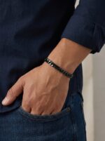 Balık Sırtı Mariner Çelik 6mm  Zincir Erkek Hediye Bileklik 01814 - Görsel 3
