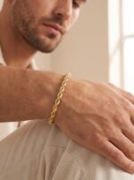 Çelik Zincir Erkek Hediye Bileklik Rope Halat 6mm 01902 - Görsel 2