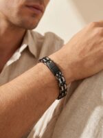 Kral Model Çelik Zincir 4mm Çiftli Erkek Premium Maskülen Hediye Bileklik 01839 - Görsel 6