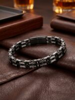 Kral Model Çelik Zincir 4mm Çiftli Erkek Premium Maskülen Hediye Bileklik 01839 - Görsel 2