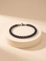 Hasır Örgü Çelik 6mm Zincir Erkek Maskülen Hediye Bileklik 01852 - Görsel 7