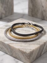 Spiral Örgü Erkek Çelik Zincir Hediye Maskülen Bileklik 6mm 01891 - Görsel 2