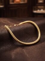Spiral Örgü Erkek Çelik Zincir Hediye Maskülen Bileklik 6mm 01891 - Görsel 7
