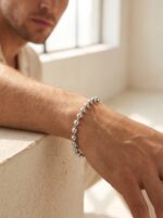 Top Çelik Zincir Erkek Hediye Bileklik 6mm 01888 - Görsel 3