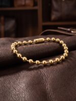 Top Çelik Zincir Erkek Hediye Bileklik 6mm 01888 - Görsel 4