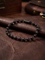 Top Çelik Zincir Erkek Hediye Bileklik 6mm 01888 - Görsel 5